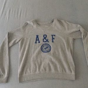 gray abercrombie and fitch sweatshirt